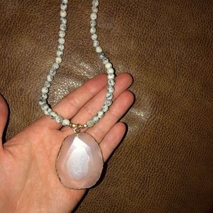 Marble love poppy necklace!